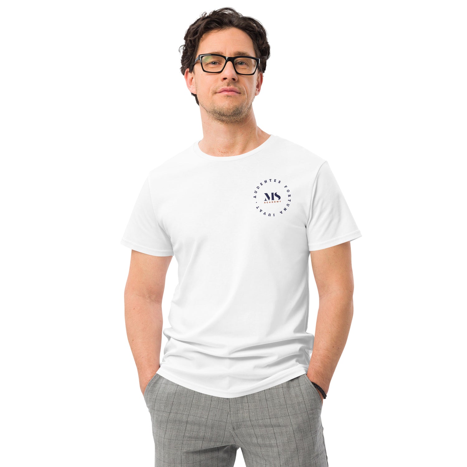 Camiseta premium de algodón para hombre