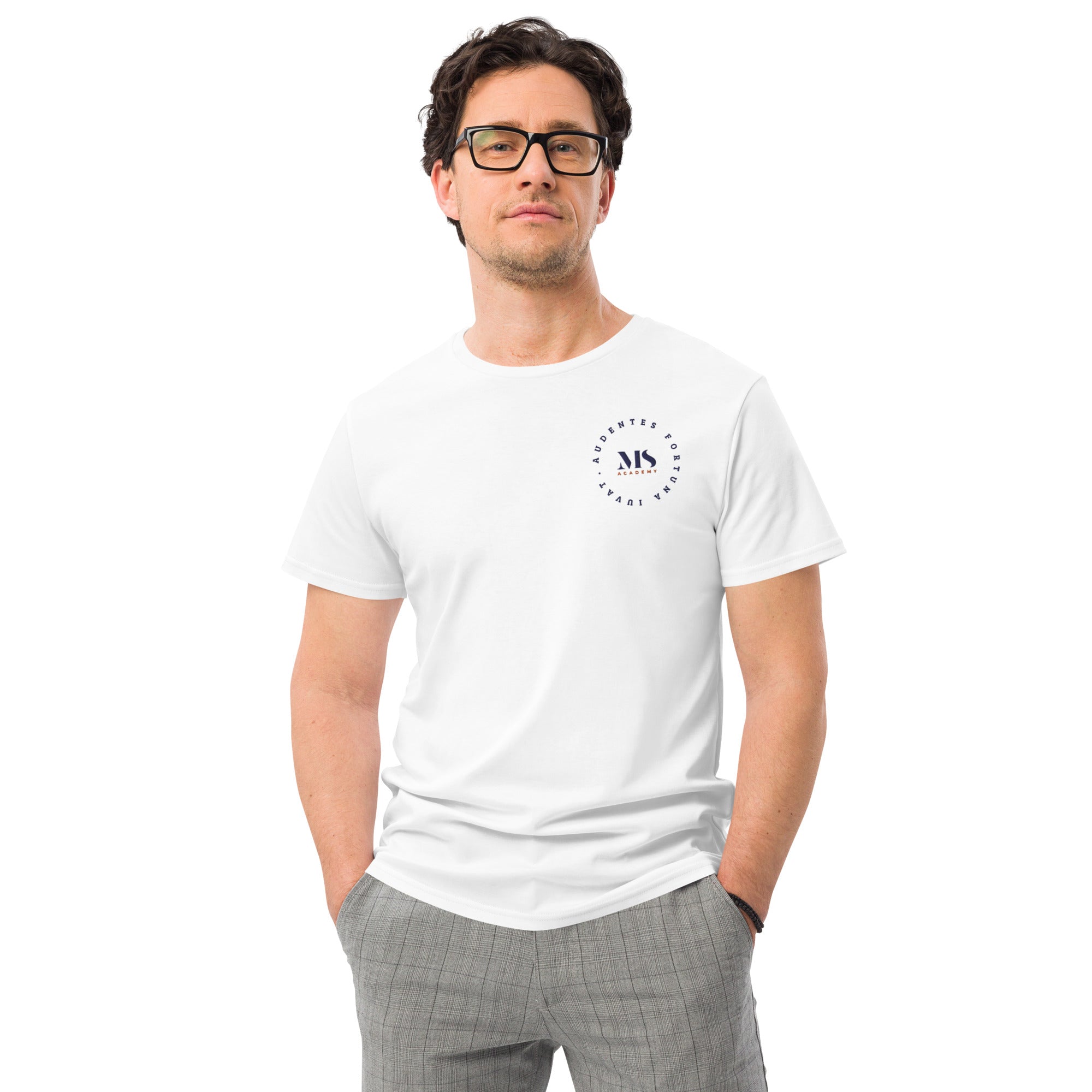 Camiseta premium de algodón para hombre